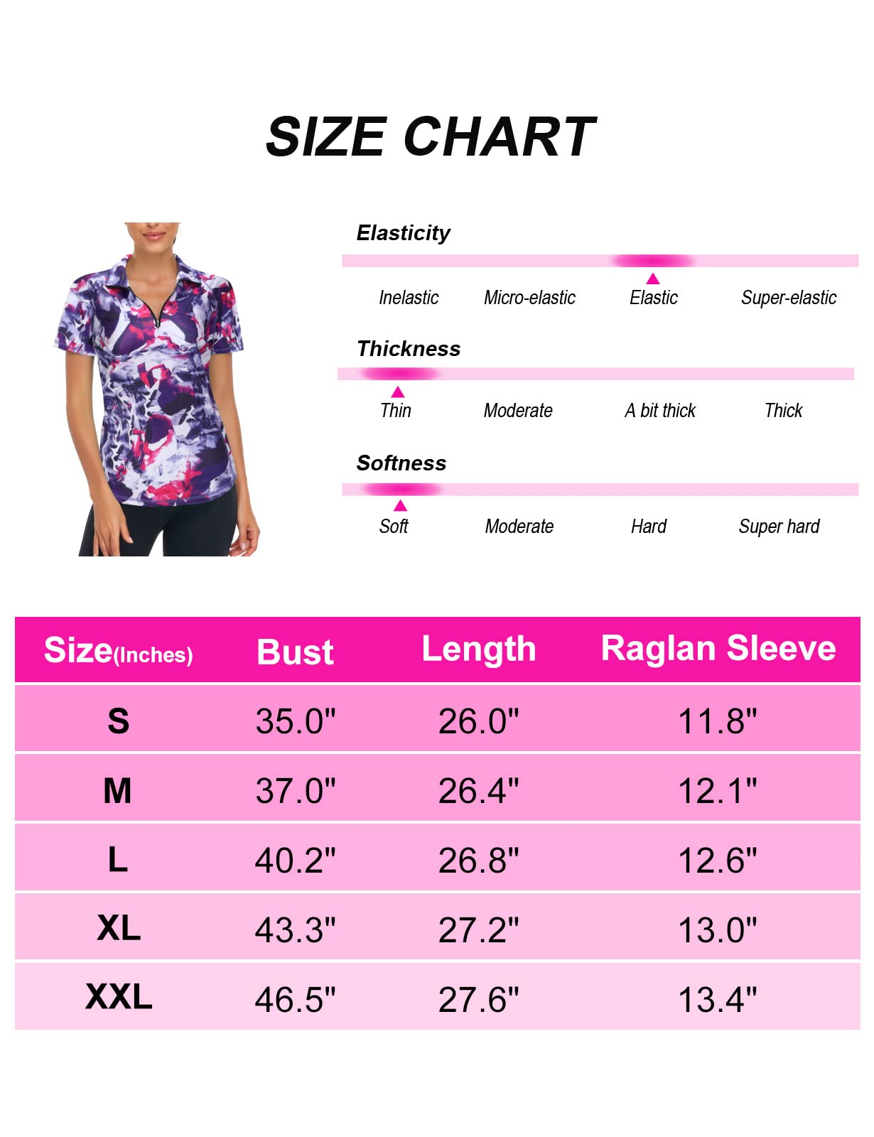 LURANEE Womens Golf Shirt,Workout Tops Short Sleeve Half-Zip SPF 50+ Sun Protection Shirts Cooling Dry Fit Running Clothes Lightweight Hiking Sport Yoga Jacket Active Wear Tie Dye Medium