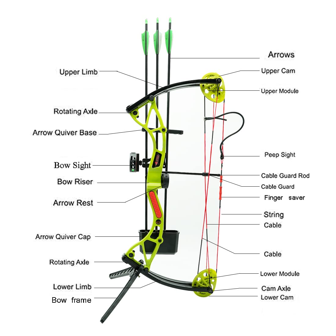 Linkboy Kid Compound Bow Set for Youth and Beginners 9-13 years Brithday Gift, Right Handed,Amounted for Shooting,Easy learning Adjustable 10-20 Lbs Archery Practice Safe arrows Passionate Orange