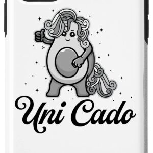 iPhone 11 Pro Max Uni Cado, Cute Avocado, Funny Unicorn, Guacamole, Vegan Case