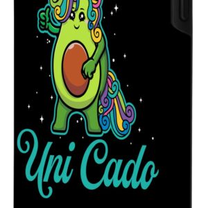 iPhone XS Max Uni Cado, Cute Avocado, Funny Unicorn, Guacamole, Vegan Case