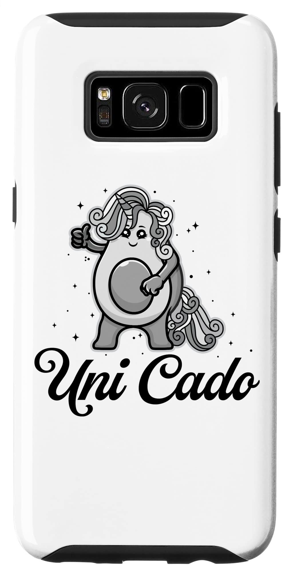 Galaxy S8 Uni Cado, Cute Avocado, Funny Unicorn, Guacamole, Vegan Case