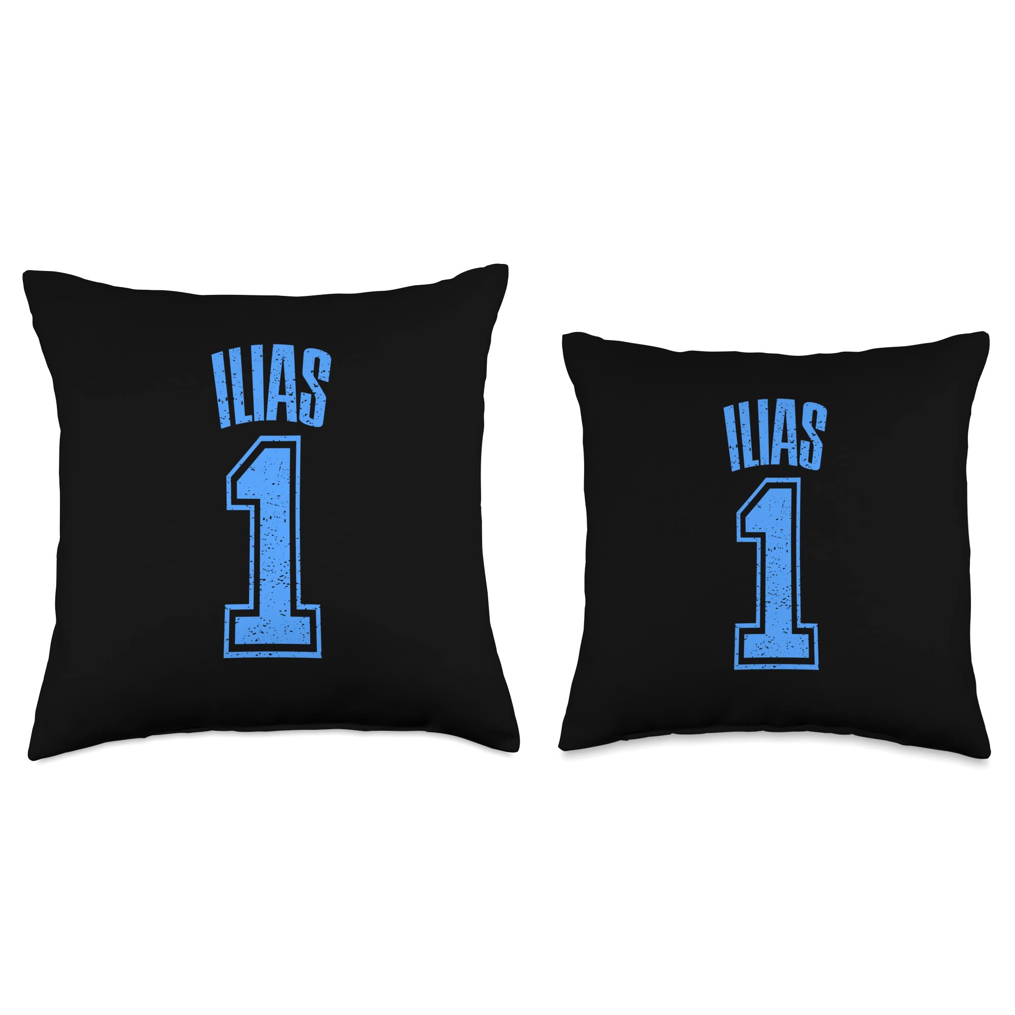 Ilias Support Accessories & Fan Gifts Men Women Ilias Supporter Number 1 Greatest Fan Throw Pillow, 18x18, Multicolor