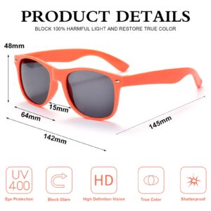 QYVEWY 20 Pairs Wholesale Sunglasses for Men Women in Bulk Retro 70s 90s Adult Cheap Glasses for Party Supplies (Black)