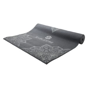 Skelcore 4mm PVC Yoga Mat with Non-Slip Honeycomb Texture for Enhanced Stability | Lightweight Exercise Mat for Pilates, Yoga, HIIT & Floor Exercises, Lotus Design