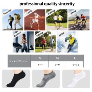 inhees 8 Pairs Ankle Socks Women's Thin Athletic Running No Show Low Cut Short Socks