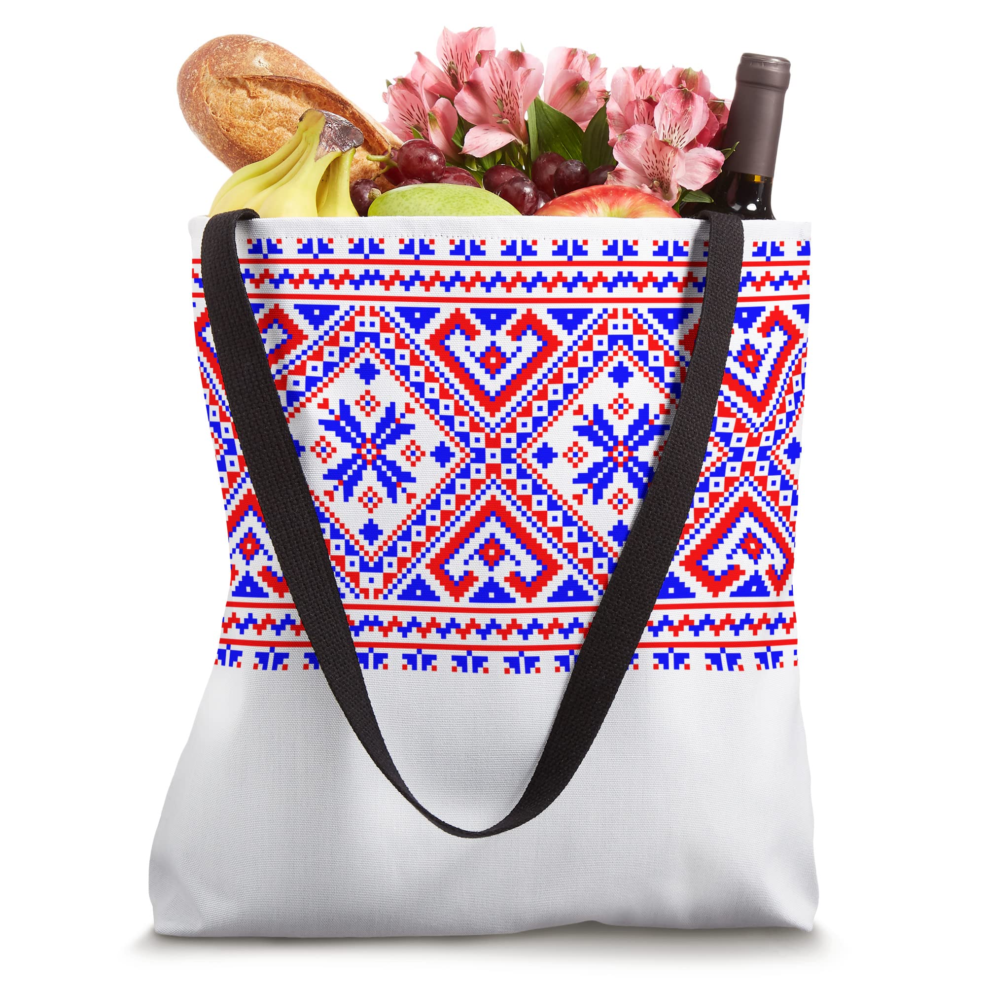 Thread Embroidery - Ancient Ukrainian Embroidered Tote Bag