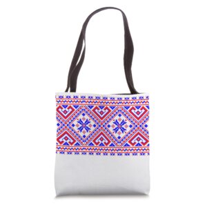 thread embroidery - ancient ukrainian embroidered tote bag