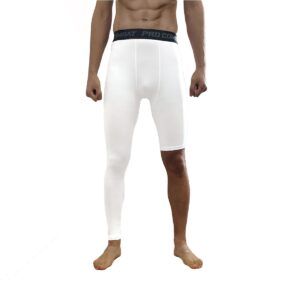 Jonscart One Leg Compression Tights Long Pants Basketball Sports Base Layer Underwear Active Tight