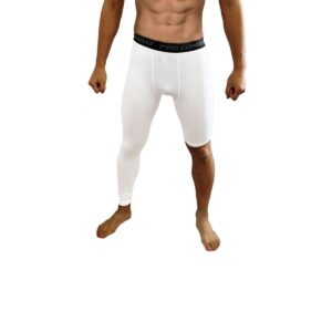 Jonscart One Leg Compression Tights Long Pants Basketball Sports Base Layer Underwear Active Tight