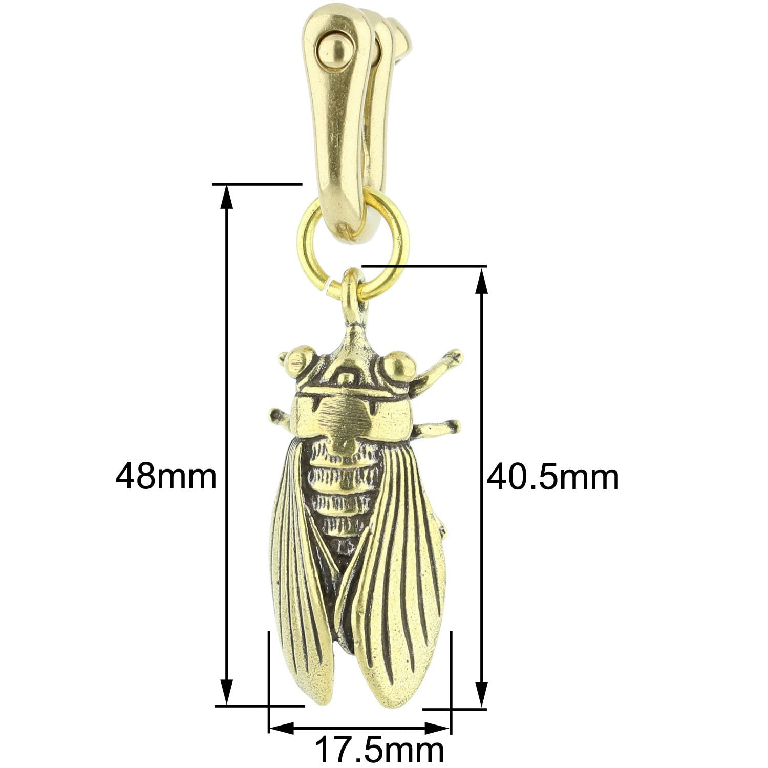 Balala Solid Brass Cicada Ear Weights Hanger Spreader Gauges Piercing Tunnels Plugs Stretching Kit