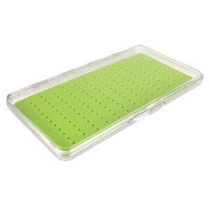 Riverruns Fly Box with Silicone insert Slim Clear Smart Pocket Hook Tackle Box for Fly Fishing (G34LB)