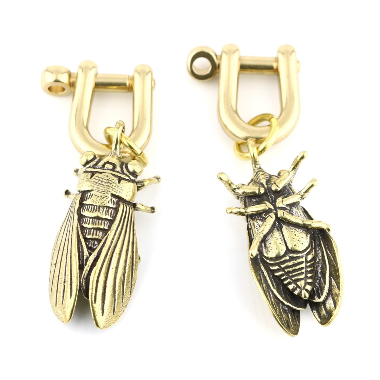 Balala Solid Brass Cicada Ear Weights Hanger Spreader Gauges Piercing Tunnels Plugs Stretching Kit