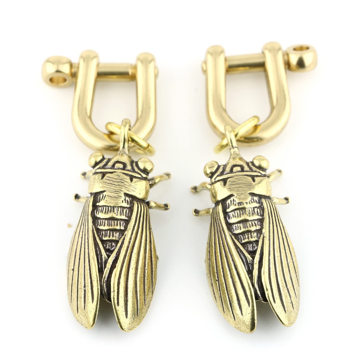 Balala Solid Brass Cicada Ear Weights Hanger Spreader Gauges Piercing Tunnels Plugs Stretching Kit