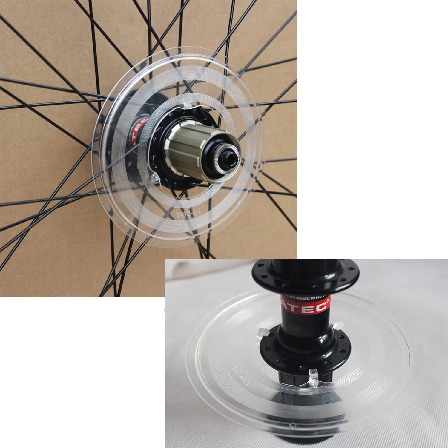 LUORNG 2PCS 135mm Mountain Bike Bicycle Flywheel Guard Bike Rear Wheel Spoke Protector Cassette Spoke Protector Freewheel Spoke Protector