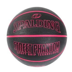 Spalding 84-670J Street Phantom, Black x Pink, No. 5, Basketball, Basketball