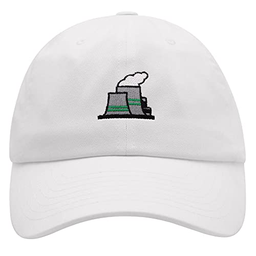 JPAK Nuclear Power Plant Premium Dad Hat Embroidered Baseball Cap Cute White