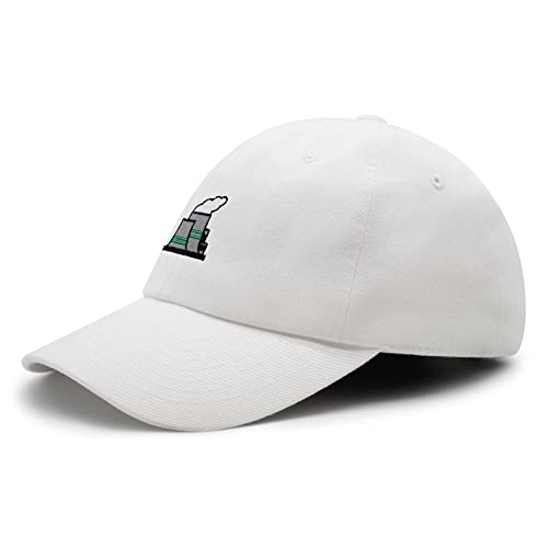 JPAK Nuclear Power Plant Premium Dad Hat Embroidered Baseball Cap Cute White