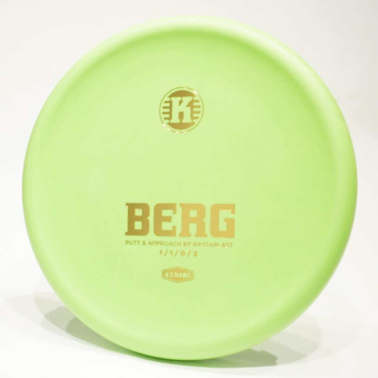 Kastaplast Berg (K3 Hard) Putter Golf Disc, Pick Weight/Color [Stamp & Exact Color May Vary] Yellow 173-174 Grams