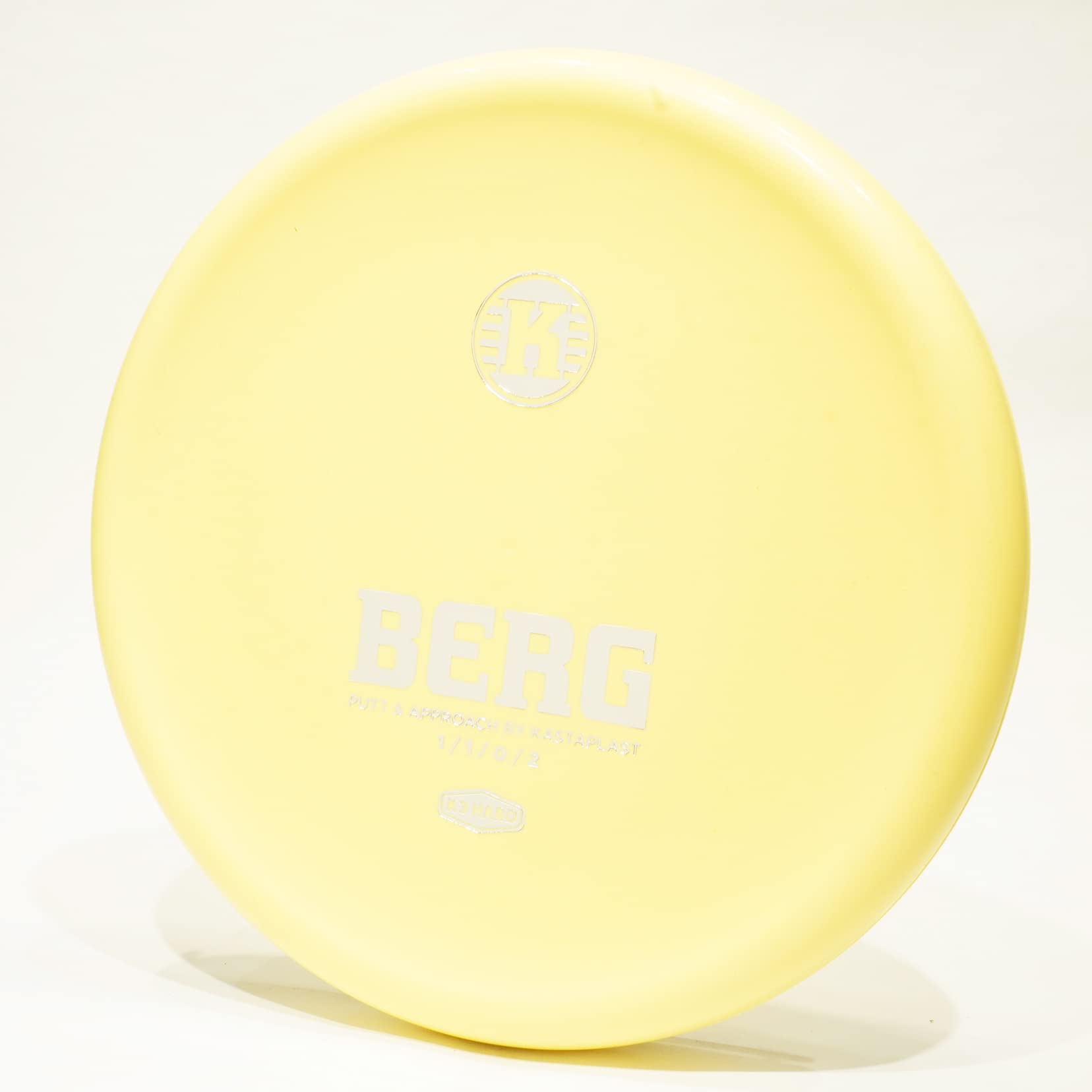 Kastaplast Berg (K3 Hard) Putter Golf Disc, Pick Weight/Color [Stamp & Exact Color May Vary] Yellow 173-174 Grams