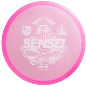 Discmania Active Premium Sensei Disc Golf Putter, Reliable Putter and Approach Disc (Colors May Vary) (165-176g)