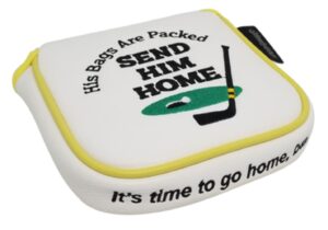 readygolf send him home embroidered putter cover xl mallet