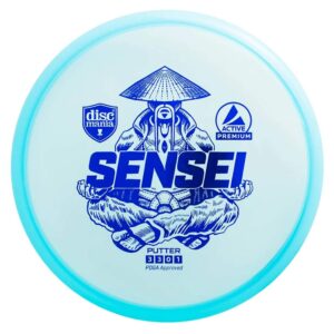 Discmania Active Premium Sensei Disc Golf Putter, Reliable Putter and Approach Disc (Colors May Vary) (165-176g)