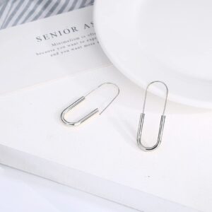 Pin Earrings Hoop: Minimalist Hypoallergenic Gold Plated Fashion Trendy Jewelry for Women