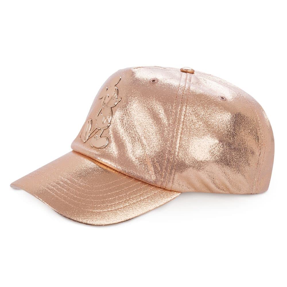 Disney Mickey Mouse Rose Gold Baseball Cap for Women