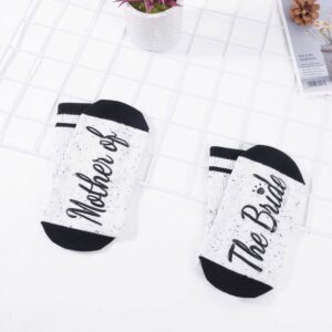 sockfun Funny Mother of The Bride Gifts, Wedding Gifts for Mom Women, Novelty Mother of The Bride Socks