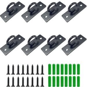 bjsdkff 8 Pcs Resistance Bands Wall Anchor,Ceiling Mount Anchor Wall Mount Anchors for Resistance Bands Resistance Bands Exercises, Battle Ropes, Body Weight Strength Training Systems