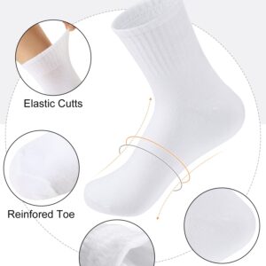 Tarpop 150 Pairs Men Quarter Ankle Socks Bulk Socks Athletic Moisture Wicking Socks Casual Sports Socks Pack (Black, White, Gray)