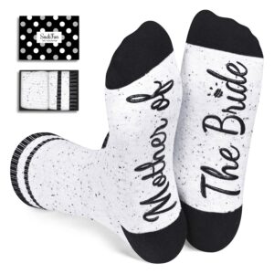 sockfun Funny Mother of The Bride Gifts, Wedding Gifts for Mom Women, Novelty Mother of The Bride Socks