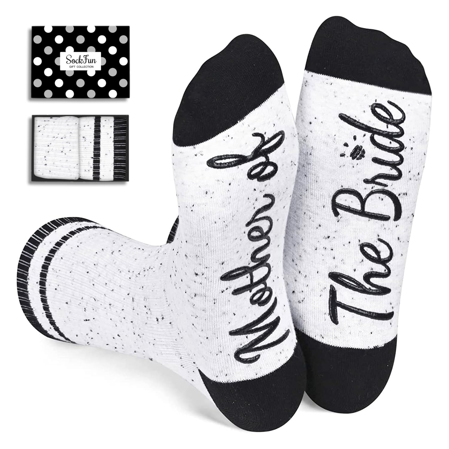 sockfun Funny Mother of The Bride Gifts, Wedding Gifts for Mom Women, Novelty Mother of The Bride Socks