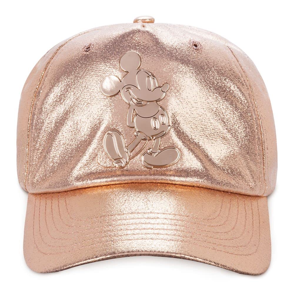 Disney Mickey Mouse Rose Gold Baseball Cap for Women