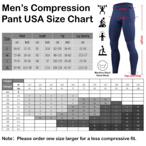 OEBLD Compression Pants Men UV Blocking Running Tights 1 or 2 Pack Gym Yoga Leggings for Athletic Workout