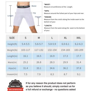 Compression Shorts Men 3 Pack, Dry Fit Compression Underwear Spandex Running Shorts Mens Workout Athletic Short Pocket