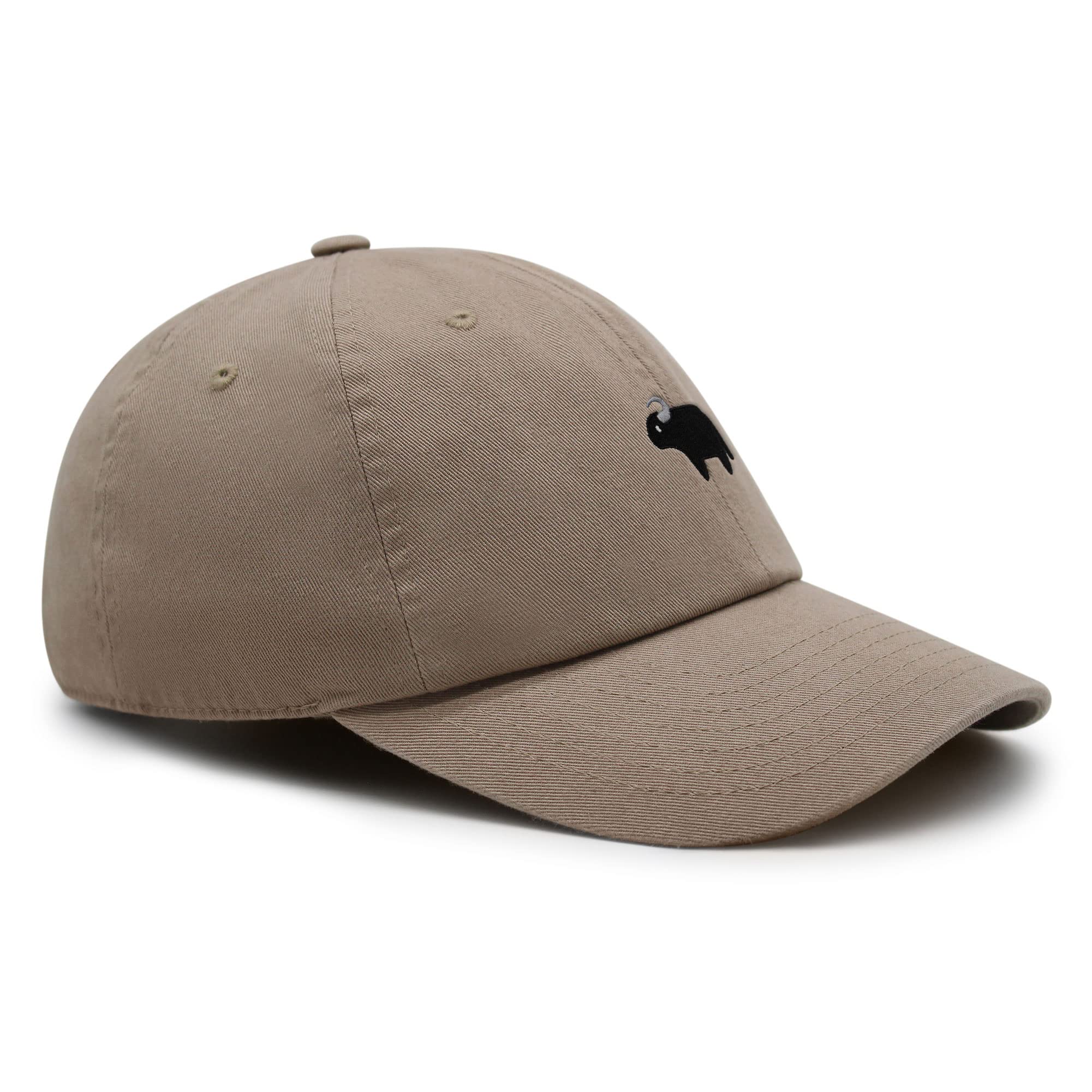 JPAK Buffalo Premium Dad Hat Embroidered Baseball Cap Bill Khaki