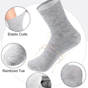 Tarpop 150 Pairs Men Quarter Ankle Socks Bulk Socks Athletic Moisture Wicking Socks Casual Sports Socks Pack (Gray)