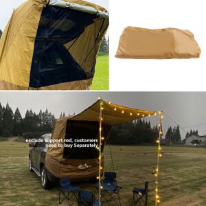 Camping Outdoor Car Trunk Tent, SUV Rainproof Car Rear Extension Awning Camping Picnic Sun Shade Rainproof Canopy