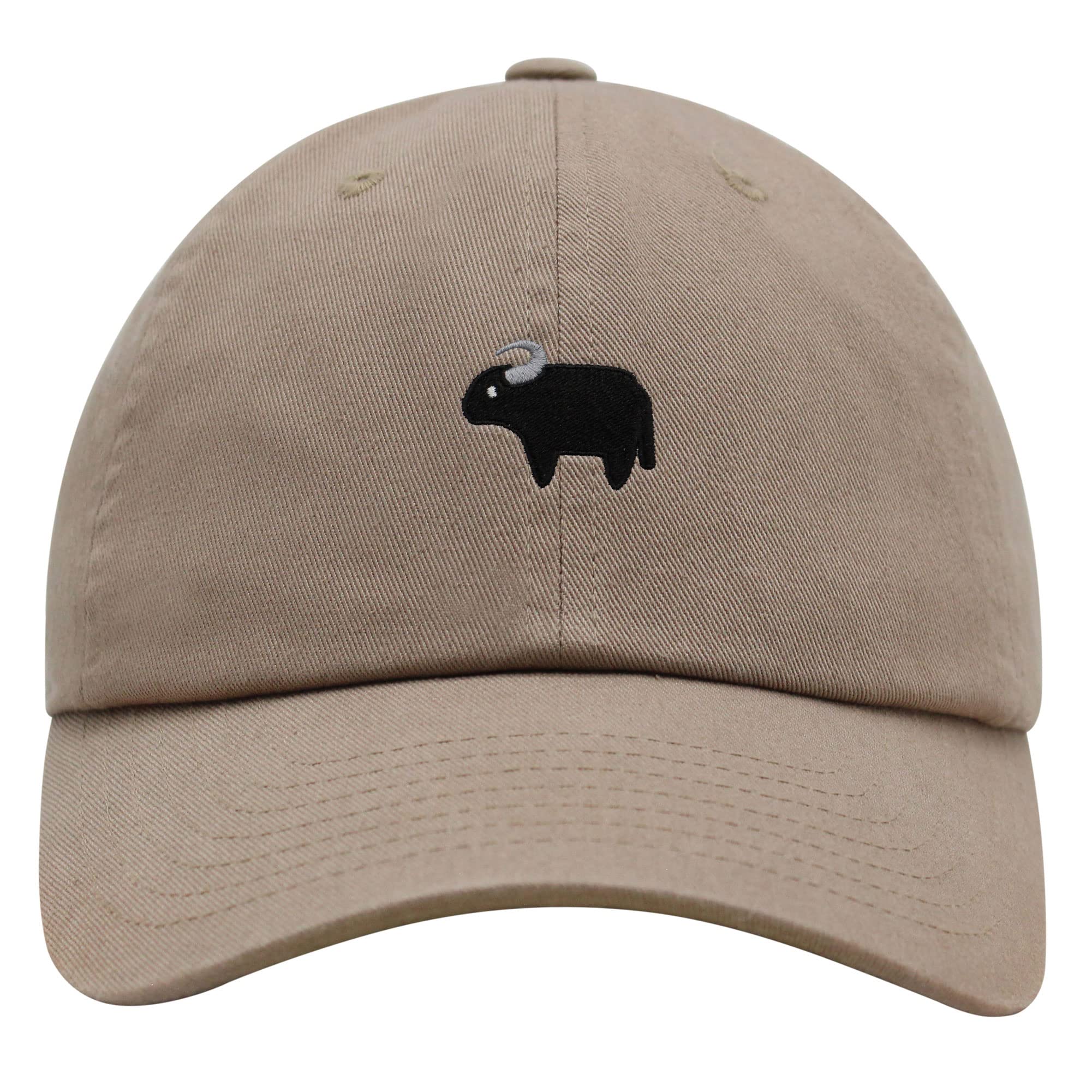 JPAK Buffalo Premium Dad Hat Embroidered Baseball Cap Bill Khaki