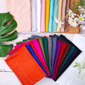 JenPen 25 Pcs Under Scarf Hijab Cap Unisex Dreadlock Cap Women Stretch Under Caps Solid Color Under Scarf Woman Hijab Hats, 25 Colors