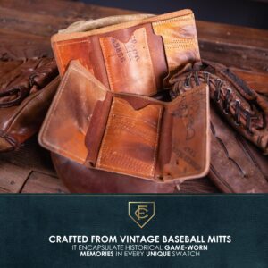 FIELDERS CHOICE GOODS Leather Trifold Wallet - Handcrafted from Vintage Baseball Gloves by FC Goods