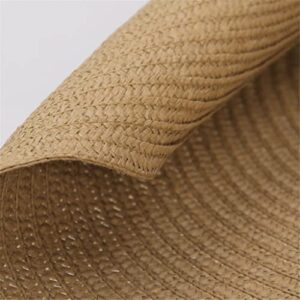 JJYGTTG Oversized for Women Wide Brim Summer Sun Hat Packable Large Paper Beach Hat (Color : D, Size : One Size)