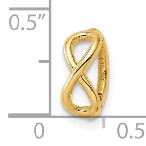 Avariah Solid 14k Yellow Gold 16 Gauge Infinity Symbol Cartilage Ring