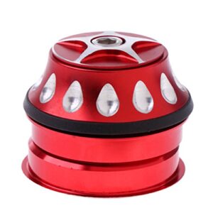 Bicycle 1-1/8'' Threadless MTB/Road Bike/Bike Cycling External Cup Headset 44mm Head Tube Headset with Bearings Red