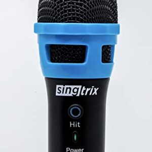 singtrix New Premium Wireless Karaoke Microphone Seen On SharkTank, with Hit Effect Party Bundle Karaoke Machines, Kids & Adults, Universal 1/4" Output, 150ft Range, Events, Speech, Party