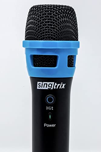 singtrix New Premium Wireless Karaoke Microphone Seen On SharkTank, with Hit Effect Party Bundle Karaoke Machines, Kids & Adults, Universal 1/4" Output, 150ft Range, Events, Speech, Party