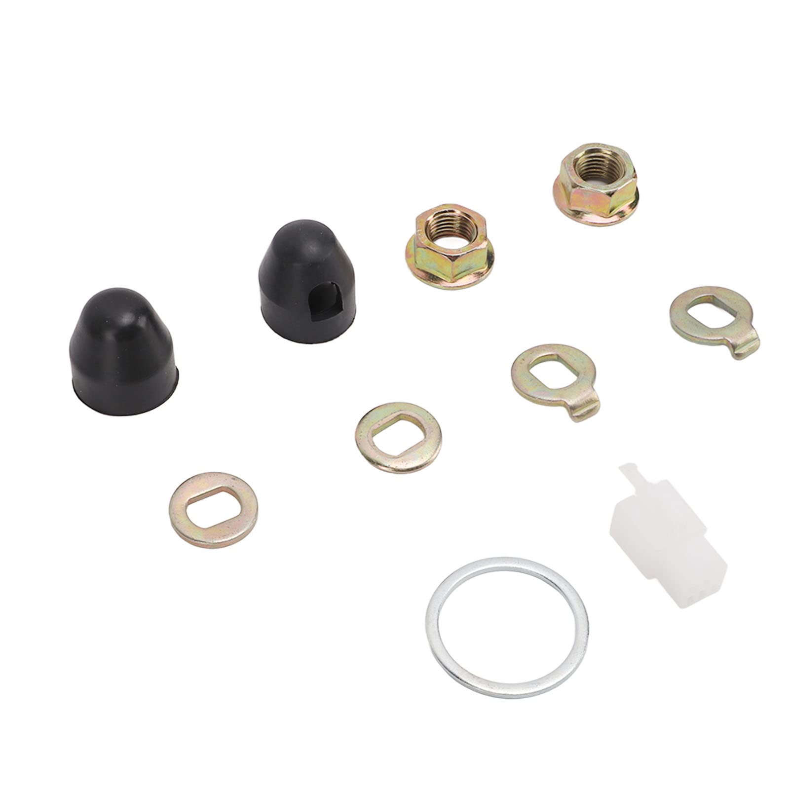 Alomejor M14 Nuts Washer Kit Hub Motor Nuts Kit Steel Hub Motor with 14mm Shaft for Electric Bikes Scooters