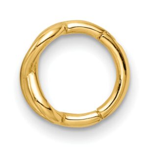 Avariah Solid 14k Yellow Gold 16 Gauge Infinity Symbol Cartilage Ring