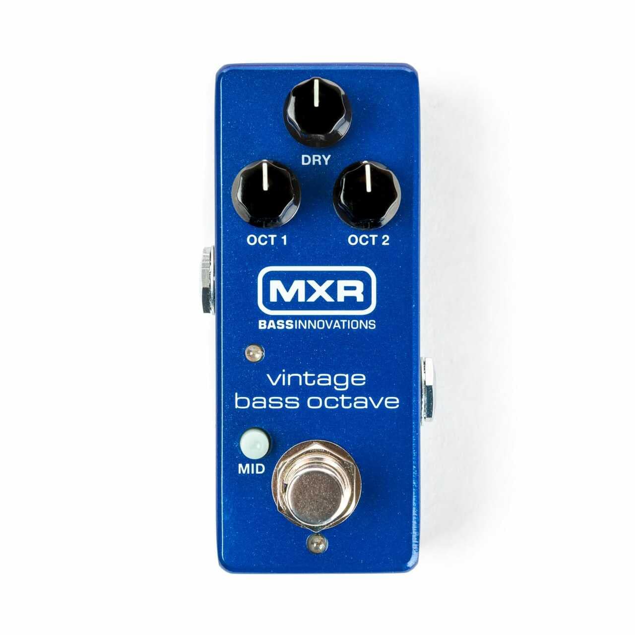 Briskdrop MXR M280 Vintage Bass Octave Effects Pedal Bundle with Dunlop Pick Pack and Super Bright Bass Strings, M280-PVP117-DBSBN